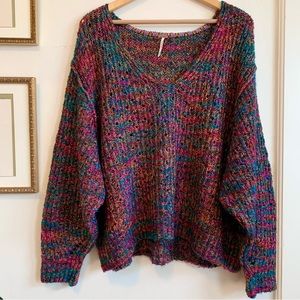 Free People Oversized Cozy Knit Sweater M